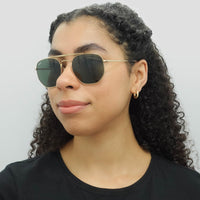 Ray-Ban Sunglasses Marshal 3648 001 Gold Green G-15