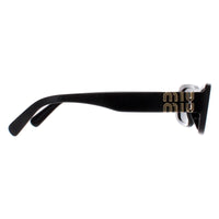 Miu Miu Sunglasses MU08ZS 1AB5S0 Black Dark Grey