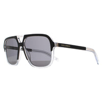 Dolce & Gabbana Sunglasses DG4354 501/81 Top Black on Crystal Dark Grey Polarised