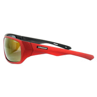 Polaroid Sport Sunglasses P7417 0A4/JB Red & Black Yellow Red Polarized
