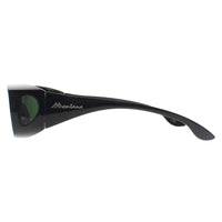 Montana Fit Over Glasses Sunglasses FO2 D Shiny Black G15 Polarized