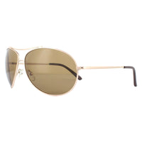 SunOptic Sunglasses SP100 C Gold Flex Brown Polarized