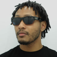 David Beckham Sunglasses DB7035/S 37N KU Black Horn Blue