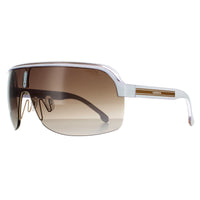 Carrera Sunglasses Topcar 1/N P9U HA White Crystal Brown Gradient