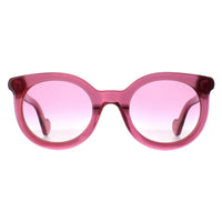 Moncler Sunglasses ML0015 75Z Shiny Transparent Fuxia Pink Gradient