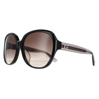 Gucci Sunglasses GG0080SK 002 Black Grey Crystal Grey Smoke Gradient