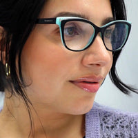 Tiffany Glasses Frames TF2192 8055 Black Blue Women