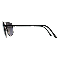 Ray-Ban Sunglasses RB3666 002/K3 Polished Black Silver Polarized