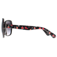 Kate Spade Sunglasses Karalyn/S 7RM 9O Black Pattern Dark Grey Gradient