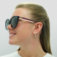 Gucci Sunglasses GG0416SK 001 Black Grey Gradient