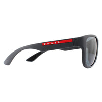 Prada Sport Sunglasses PS01US UFK5L0 Grey Rubber Dark Grey Mirror