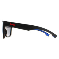 Hugo Boss Sunglasses BOSS 1451/S 0VK DC Matte Black Blue Extra White Silver Mirror