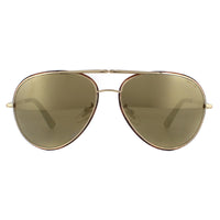 Police Sunglasses SPL966N Origins 12 320G Rose Gold Havana Brown Gold Mirror