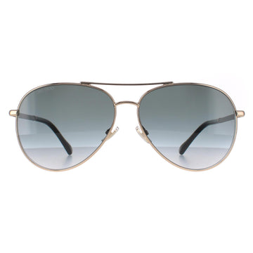 Jimmy Choo Sunglasses DEVAN/S RHL 9O Gold Black Dark Grey Gradient