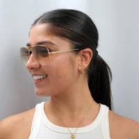 Ray-Ban Sunglasses Aviator Metal II RB3689 914751 Gold Brown Gradient