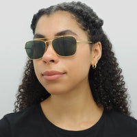 Ray-Ban Sunglasses RB3636 New Caravan 919631 Gold Green