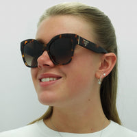 Prada Sunglasses PR17ZS VAU6S1 Honey Tortoise Brown Gradient