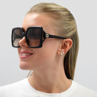 Gucci Sunglasses GG0876S 002 Dark Havana Brown Gradient