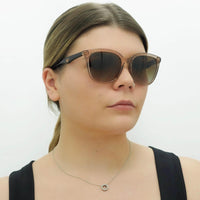 Emporio Armani Sunglasses EA4157 585013 Shiny Transparent Tundra Brown Gradient