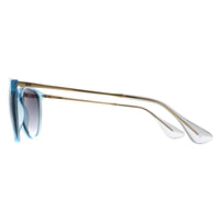Ray-Ban Sunglasses RB4171 Erika 67434L Transparent Light Blue Grey Blue Gradient