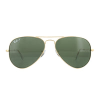 Ray-Ban Sunglasses Aviator 3025 001/58 Gold Polarized 55mm