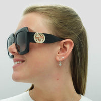 Gucci Sunglasses GG1022S 006 Black Grey Gradient