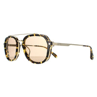 Police Sunglasses SPLA26 Lewis 05 594G Shiny Light Gold Havana Brown Mirror