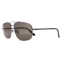 Police Sunglasses SPLE04 Roadie 2 0509 Shiny Ruthenium Grey Green