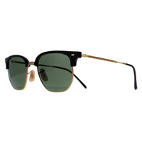 Ray-Ban Sunglasses RB4416 New Clubmaster 601/31 Black on Gold Green