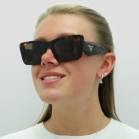 Prada Sunglasses PR08YS 01V8C1 Honey Havana Dark Brown