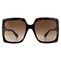 Gucci Sunglasses GG0876S 002 Dark Havana Brown Gradient