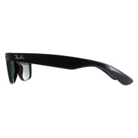 Ray-Ban Sunglasses New Wayfarer 2132 901 Gloss Black Green G-15 Small 52mm
