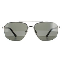 Police Sunglasses SPLA25 Lewis 04 0579 Shiny Full Palladium Smoke Grey