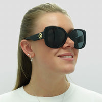 Versace Sunglasses VE4387 GB1/87 Black Dark Grey