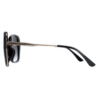 Guess Sunglasses - Womens Oval GF0396 01B - Shiny Black Frame - Smoke Gradient Lens