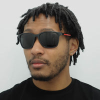 Prada Sport Sunglasses PS02WS 1AB06F Black Dark Grey