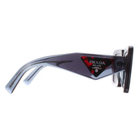 Prada Sunglasses PR23YS 19O70B Transparent Graphite Dark Grey