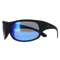 Polaroid Sunglasses 07886 0VK 5X Matte Black Blue Mirror Polarized
