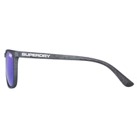 Superdry Sunglasses SDS Shockwave 182 Matte Black Green Mirror