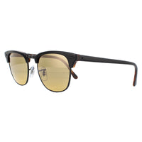 Ray-Ban Sunglasses Clubmaster RB3016 12773K Grey on Havana Brown Grey Gradient Mirror
