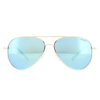 Polaroid Kids Sunglasses 8015/N J5G JY Gold Blue Miror Polarized