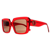 Versace Sunglasses VE4384B 528073 Transparent Red Dark Brown