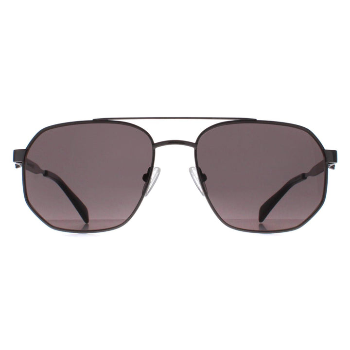 Alexander McQueen AM0458S Sunglasses Ruthenium Grey