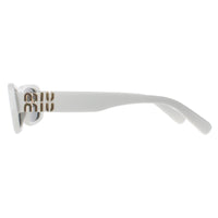 Miu Miu Sunglasses MU08ZS 1425S0 White Ivory Dark Grey