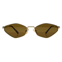 Miu Miu Sunglasses MU 56ZS 5AK09Z Gold Dark Brown
