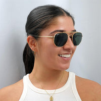 Ray-Ban Sunglasses Marshal 3648 001 Gold Green G-15