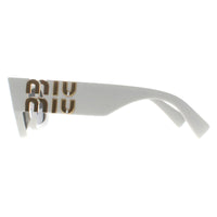 Miu Miu Sunglasses MU09WS 1425S0 White Dark Grey