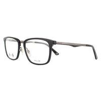 Police Glasses Frames Blackbird Ti 2 VPL684 0700 Shiny Black Men