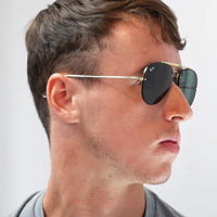 Ray-Ban Sunglasses Blaze Aviator RB3584N 001/19 Gold Light Blue Gradient 58mm
