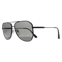 Prada Sunglasses PR63XS 1AB08G Black Grey Polarized